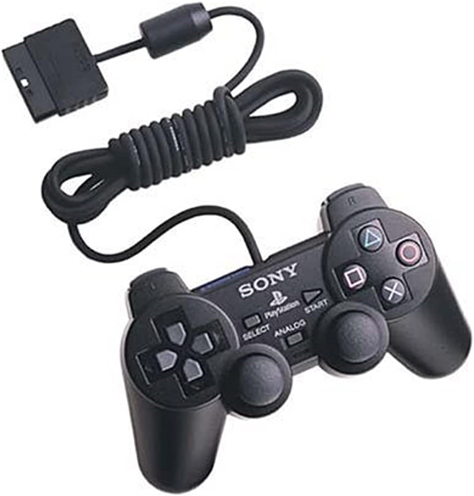 Playstation 2 Ps2 Wired Controller Black Pre-Owned