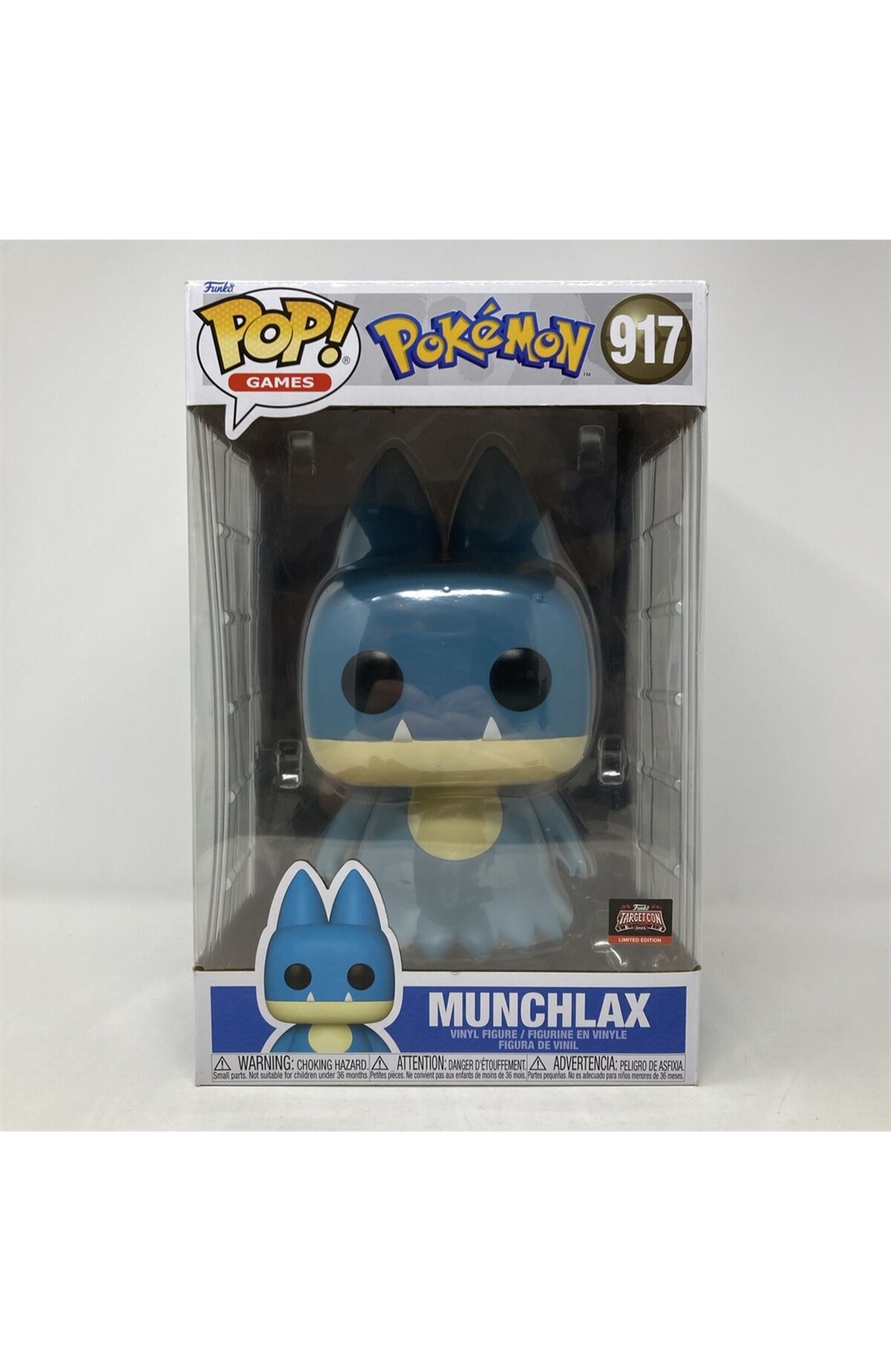 Funko Pop! Vinyl 917 Jumbo 10" Pokémon Munchlax