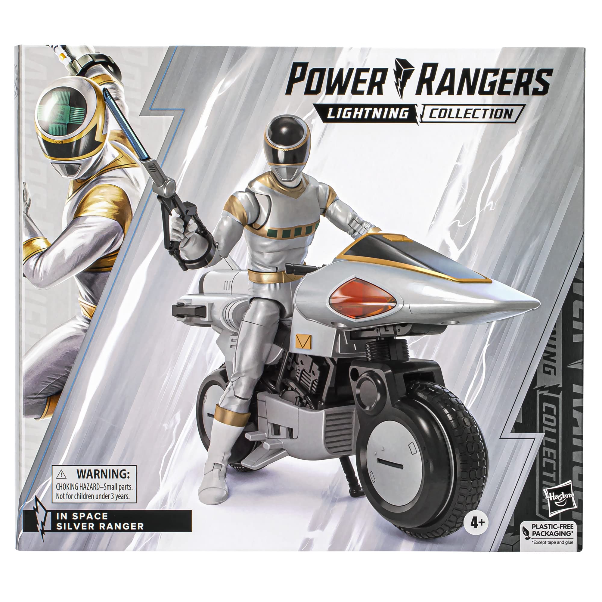 Power Rangers Lightning In Space Silver Ranger Deluxe Action Figure