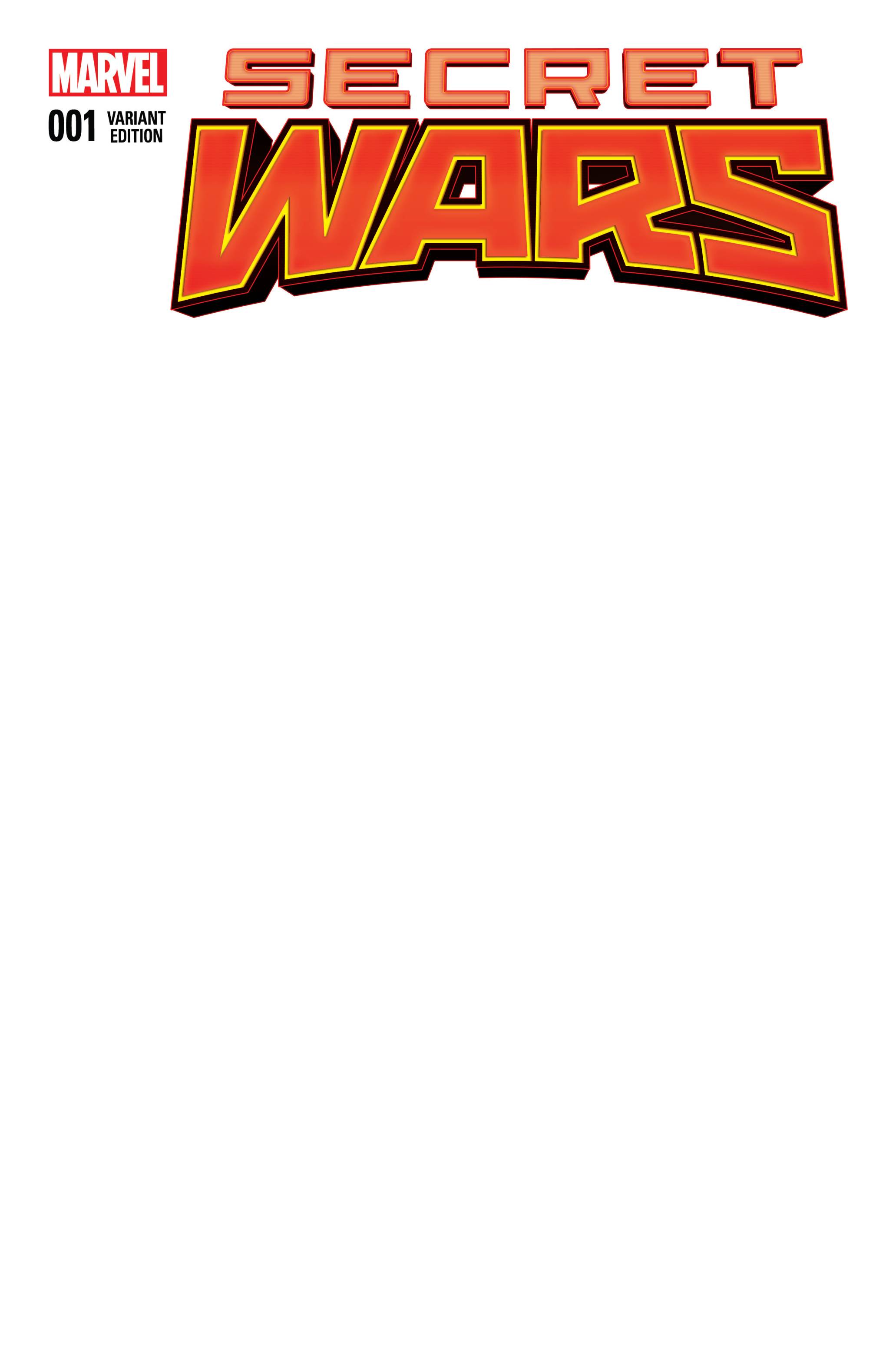 Secret Wars #1 Blank Variant