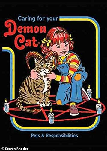 Steven Rhodes Demon Cat Magnet