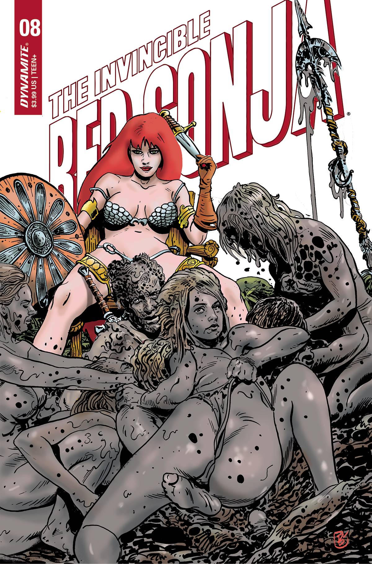 Invincible Red Sonja #8 Cover Q Last Call Broxton Risque