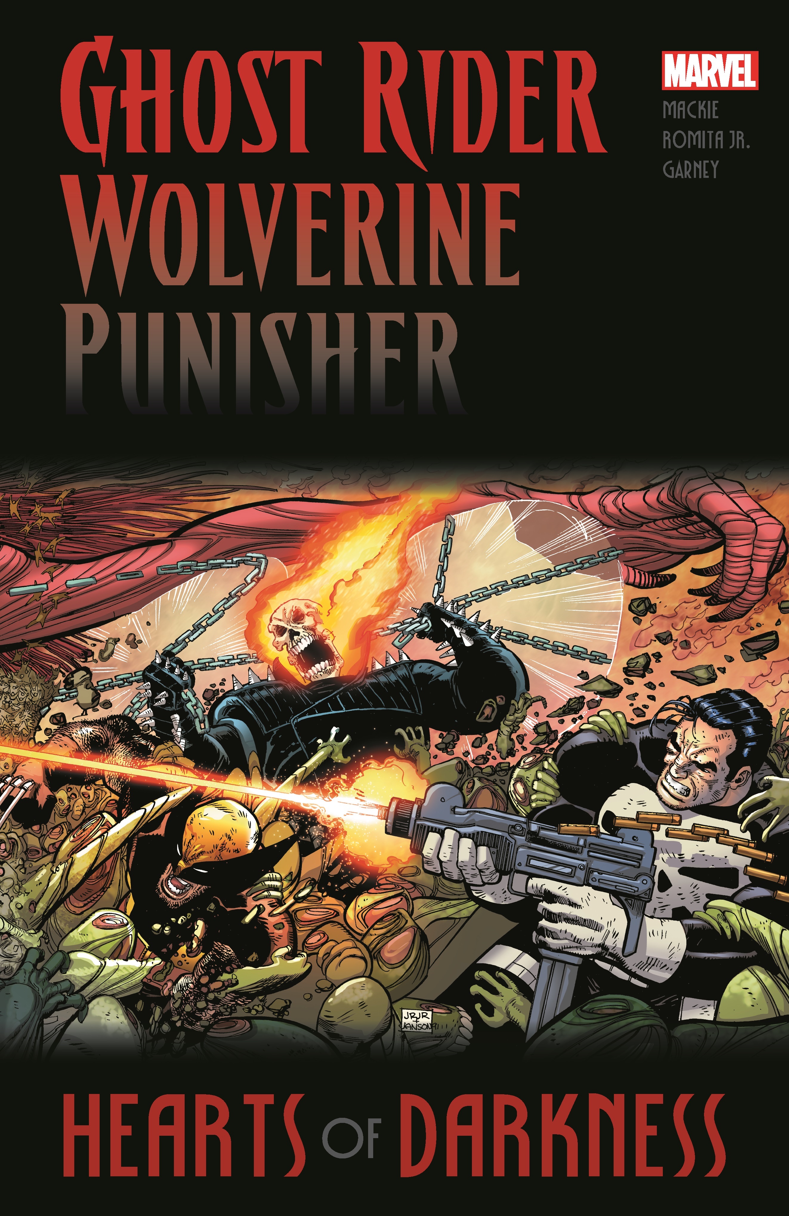 Ghost Rider Wolverine Punisher Graphic Novel Hearts of Darkness