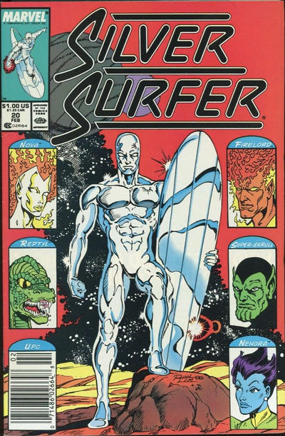 Silver Surfer #20 [Newsstand]-Fine (5.5 – 7)