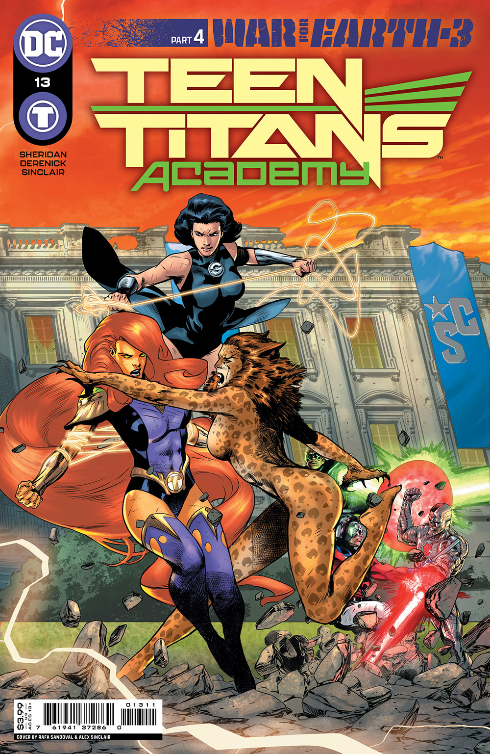 Teen Titans Academy #13 Cover A Rafa Sandoval (War For Earth-3)