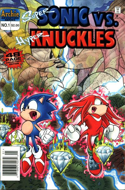 Super Sonic Vs. Hyper Knuckles #1-Very Fine (7.5 – 9)