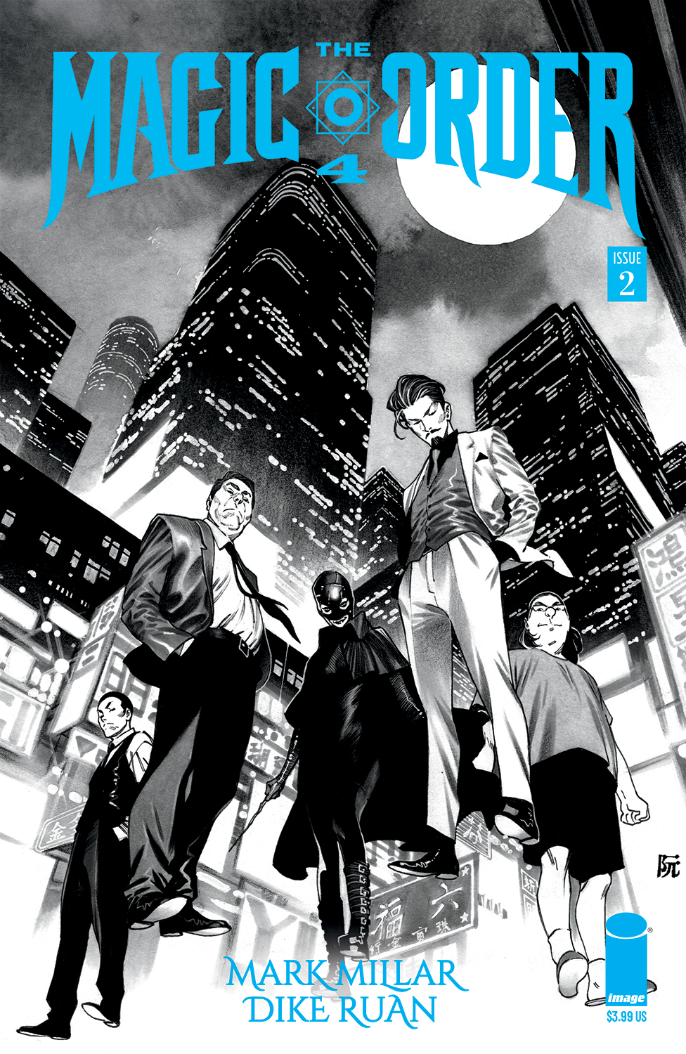 Magic Order 4 #2 Cover B Ruan Black & White (Mature) (Of 6)