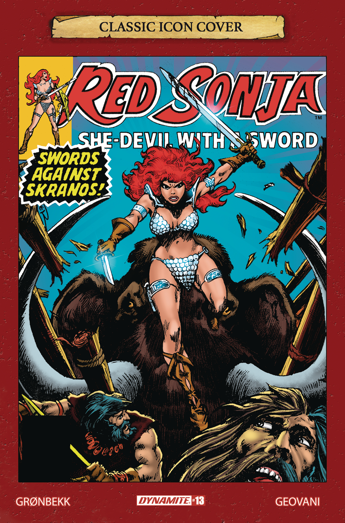 Red Sonja 2023 #13 Cover G 1 for 10 Incentive Brunner Icon