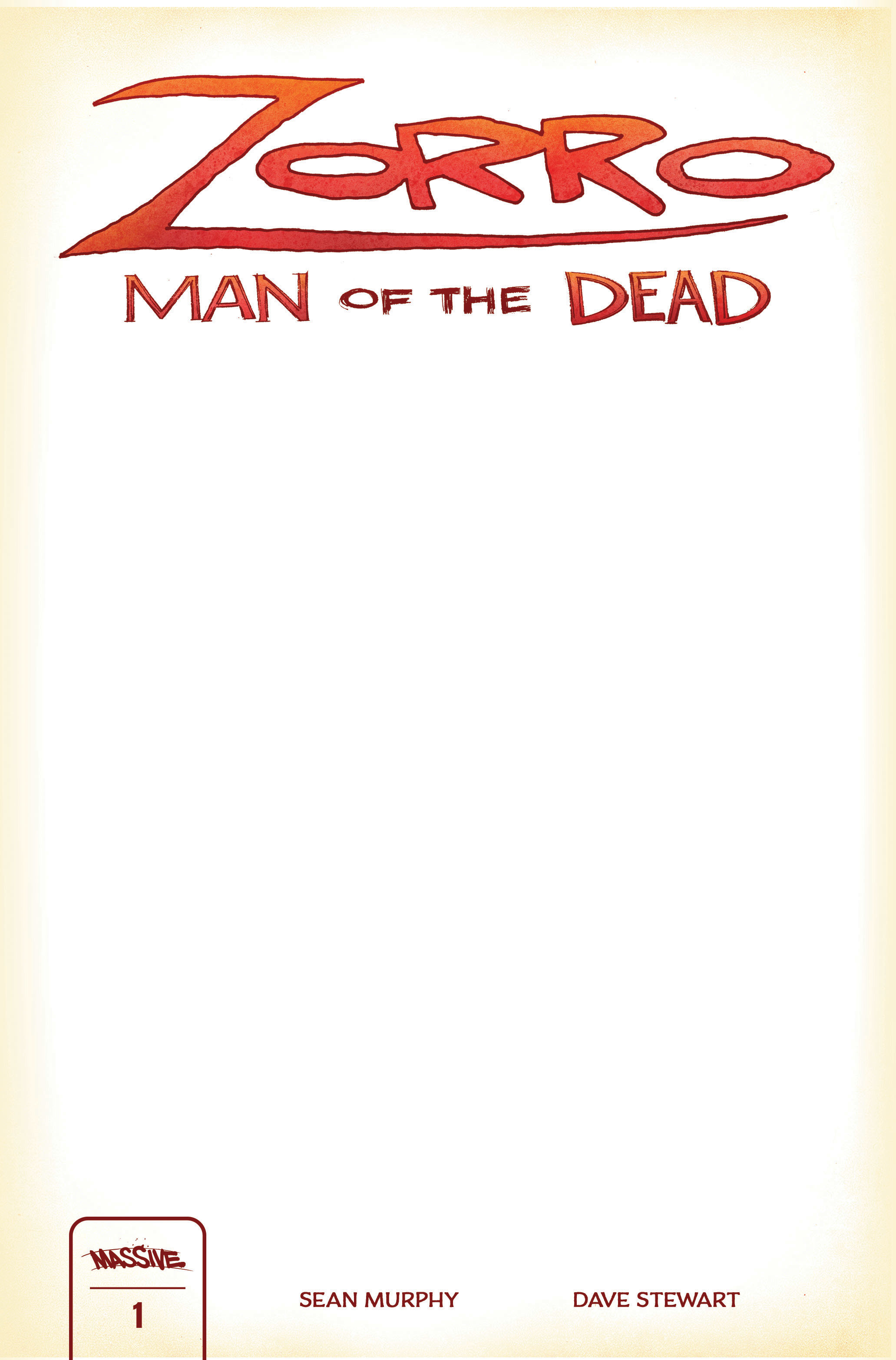 Zorro Man of the Dead #1 Cover I Blank Sketch Limited 2000 (Mature) (Of 4)