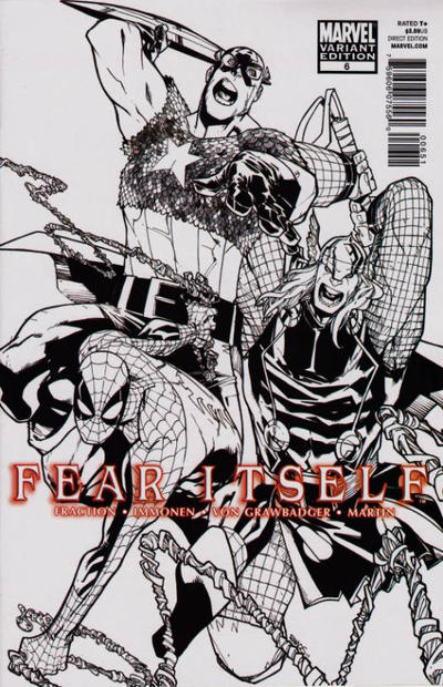 Fear Itself #6 [Architects Variant Humberto Ramos Sketch Cover](2011)-Near Mint (9.2 - 9.8)