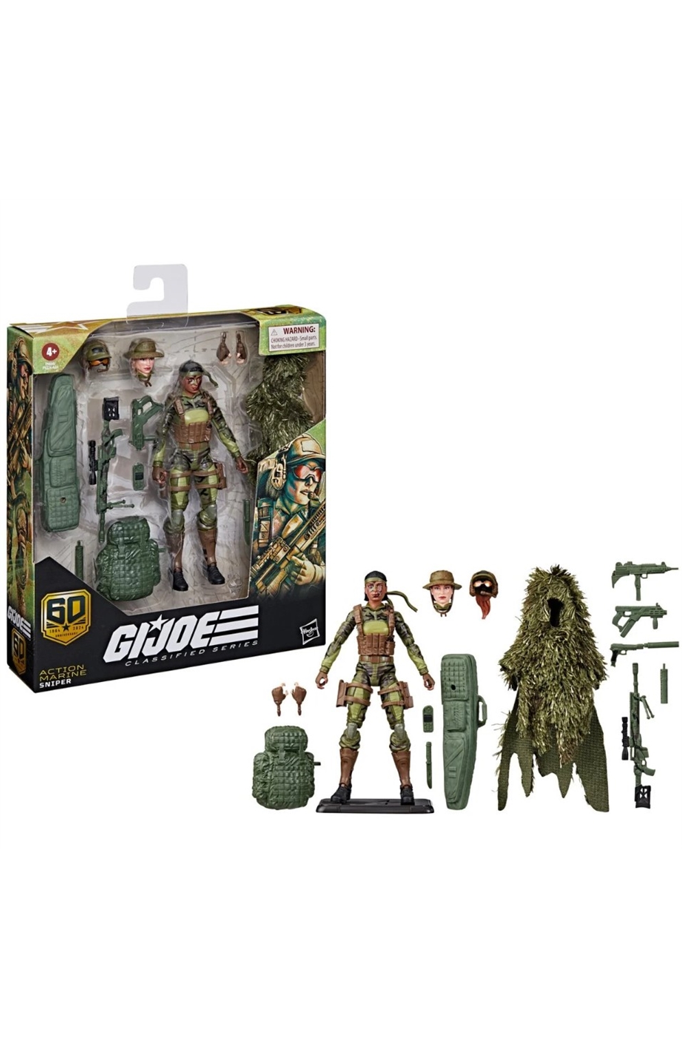 G.I. Joe Classified Series 60th Anniversary 6-Inch Action Marine Sniper Action Figure