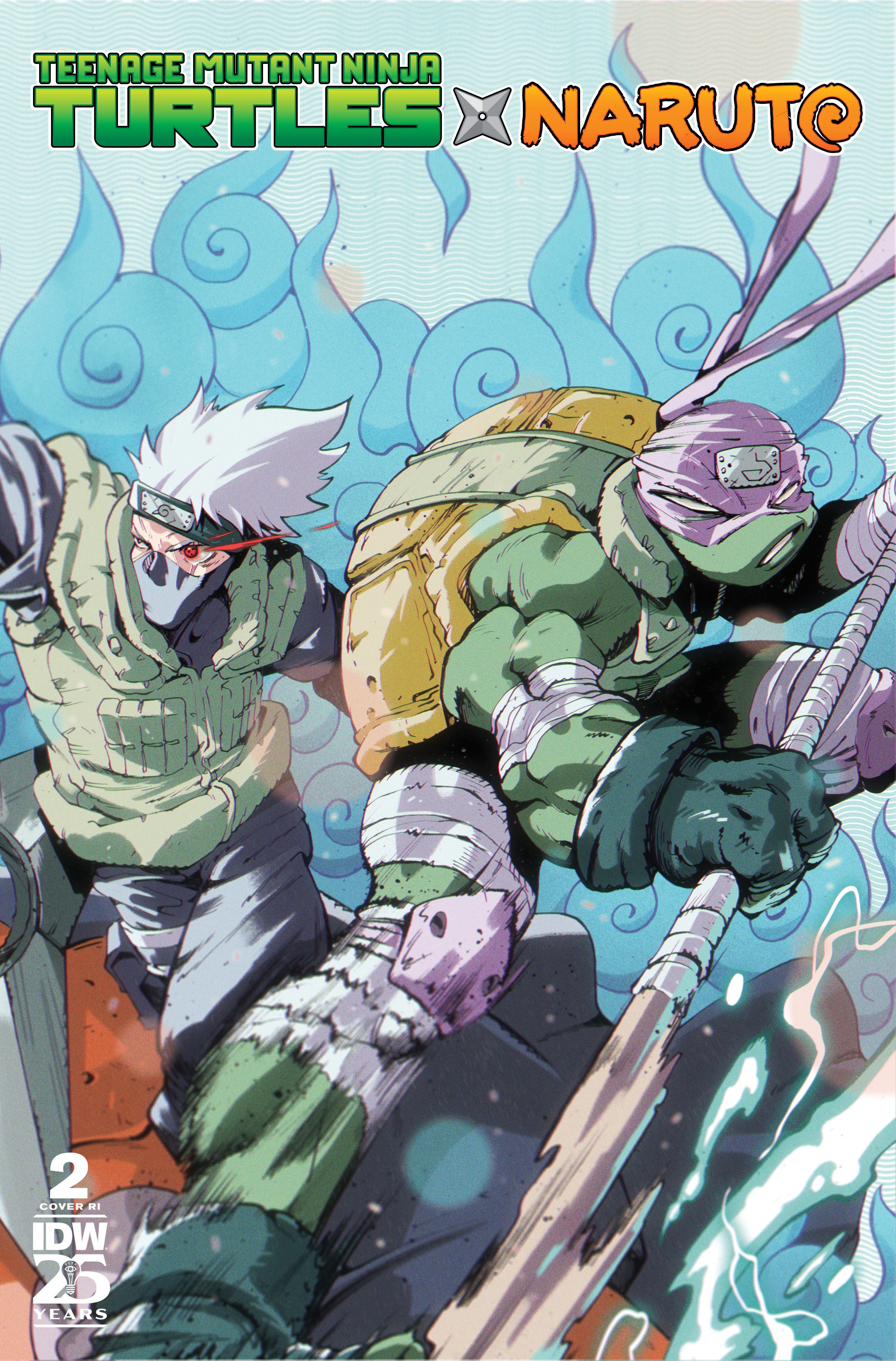 Teenage Mutant Ninja Turtles/Naruto #2 Cover Ortiz 1 for 75 Incentive