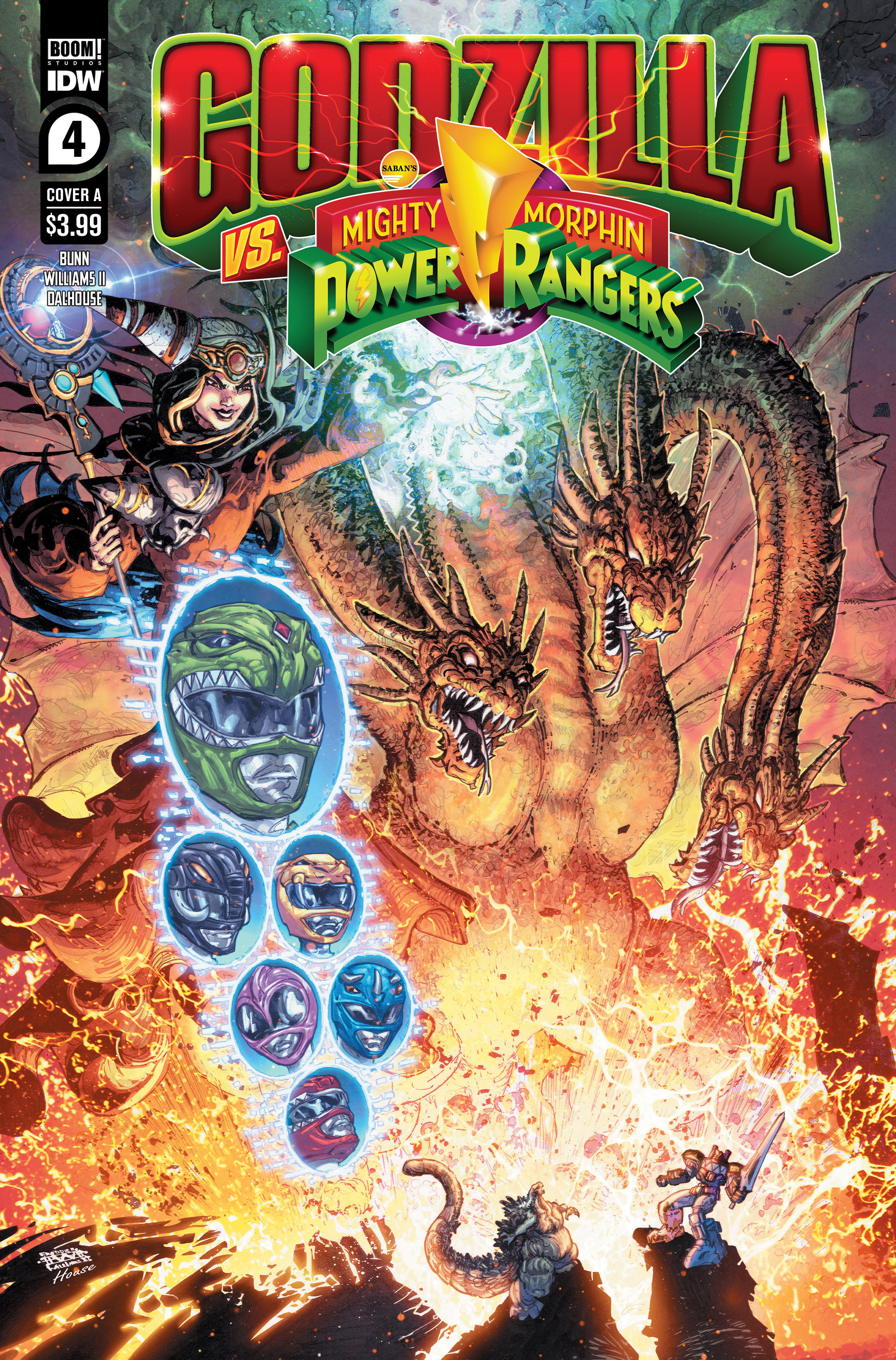 Godzilla Vs Power Rangers #4 Cover A Freddie Williams II (Of 5)