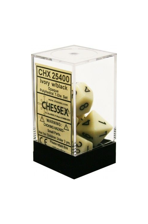 DICE 7-set: CHX25400 Opaque Set Ivory Black (7)