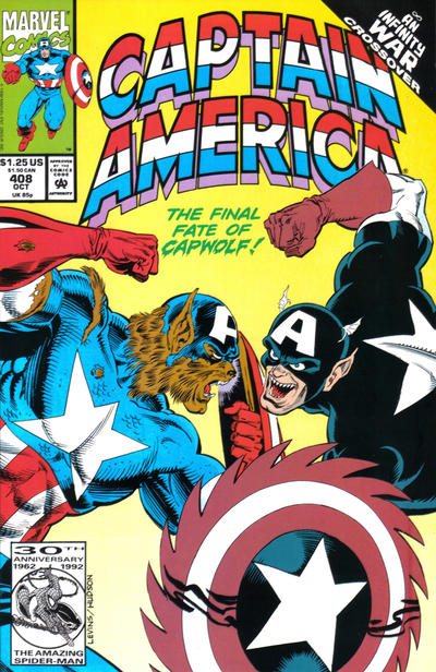 Captain America #408 [Direct]-Fine (5.5 – 7)