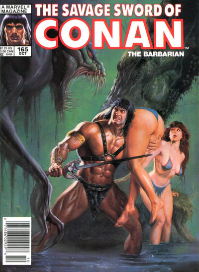 The Savage Sword of Conan #165-Very Good