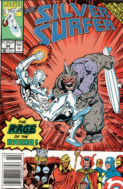 Silver Surfer #54 [Newsstand]-Very Good (3.5 – 5)