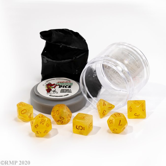 Pizza Dungeon Dice Gem Yellow