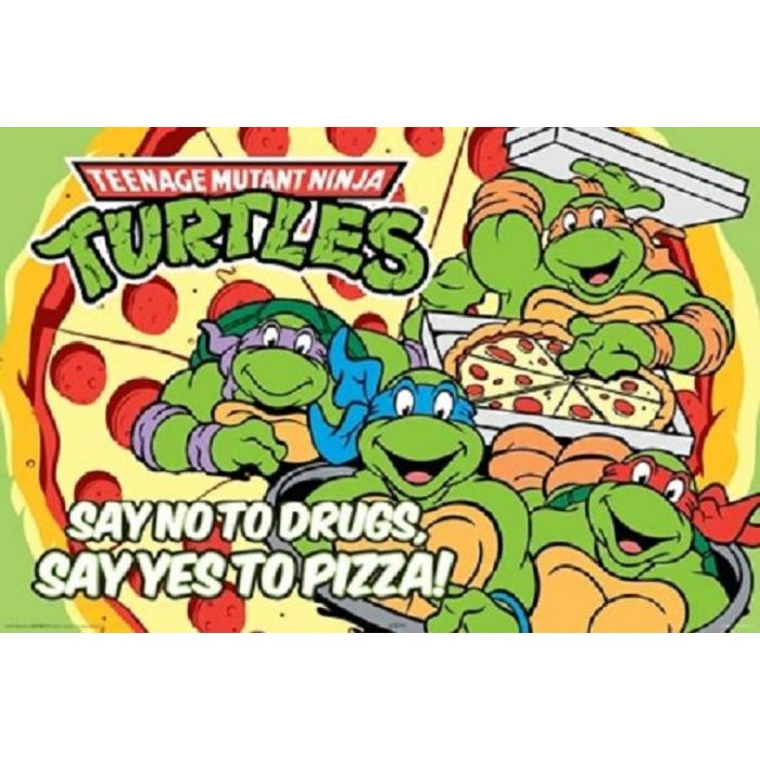Teenage Mutant Ninja Turtle Pizza Poster