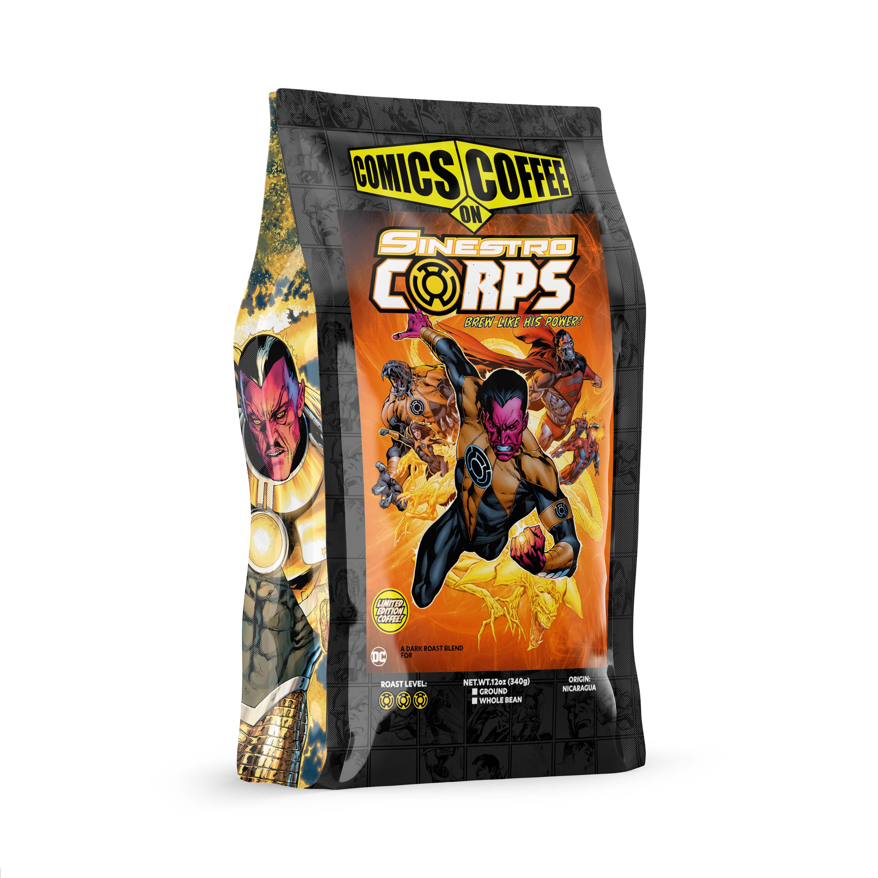 Comics On Coffee Sinestro Blend of Darkness 12oz Bag