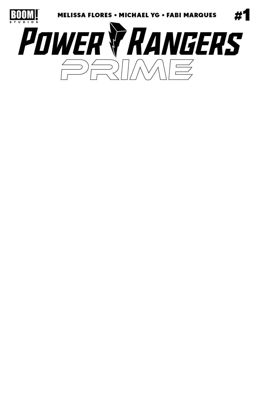 Power Rangers Prime #1 Cover E Blank Sketch