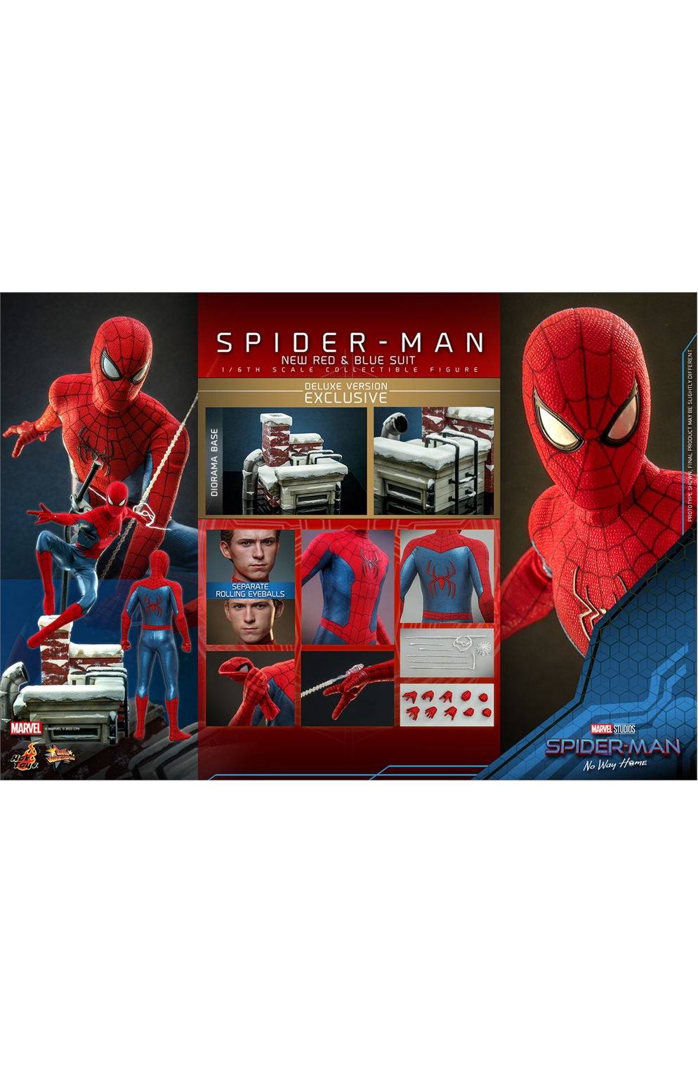 Spider-Man (New Red And Blue Suit) (Deluxe Version) Sixth Scale Figure