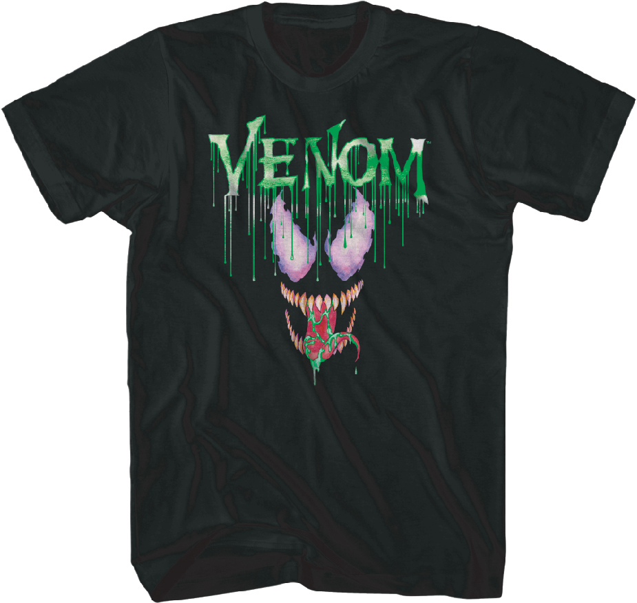 Marvel Venom Drippin Black T-Shirt Small