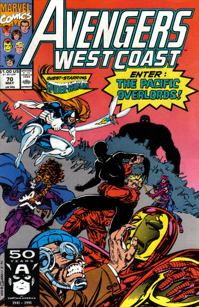 Avengers West Coast #70 [Direct]-Fine
