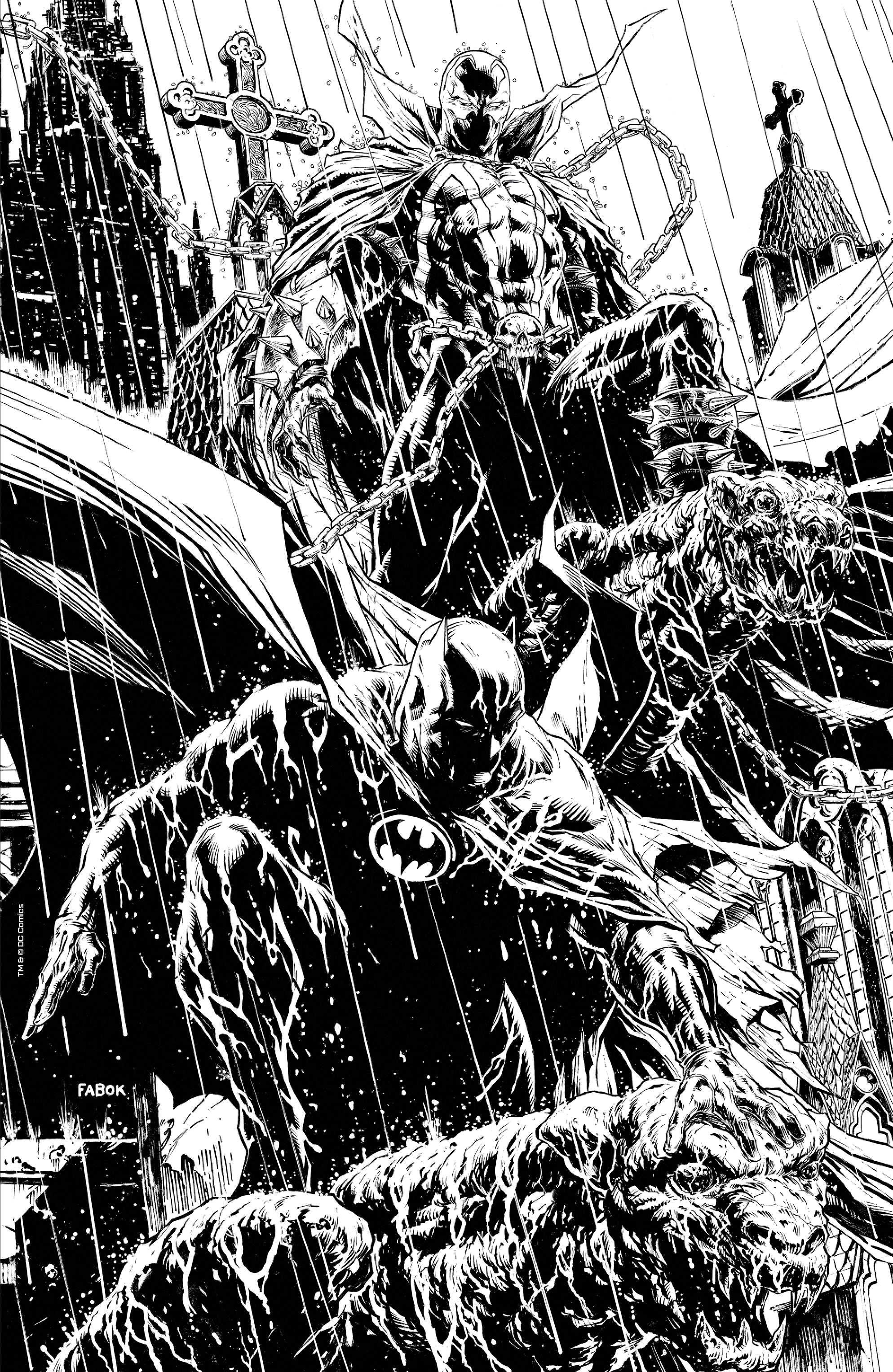 Batman Spawn #1 (One Shot) Cover L 1 For 25 Incentive Jason Fabok Variant