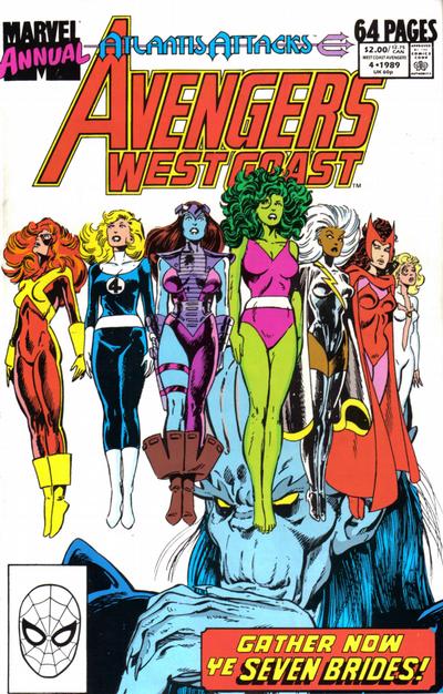 The West Coast Avengers Annual #4 [Direct]-Fine
