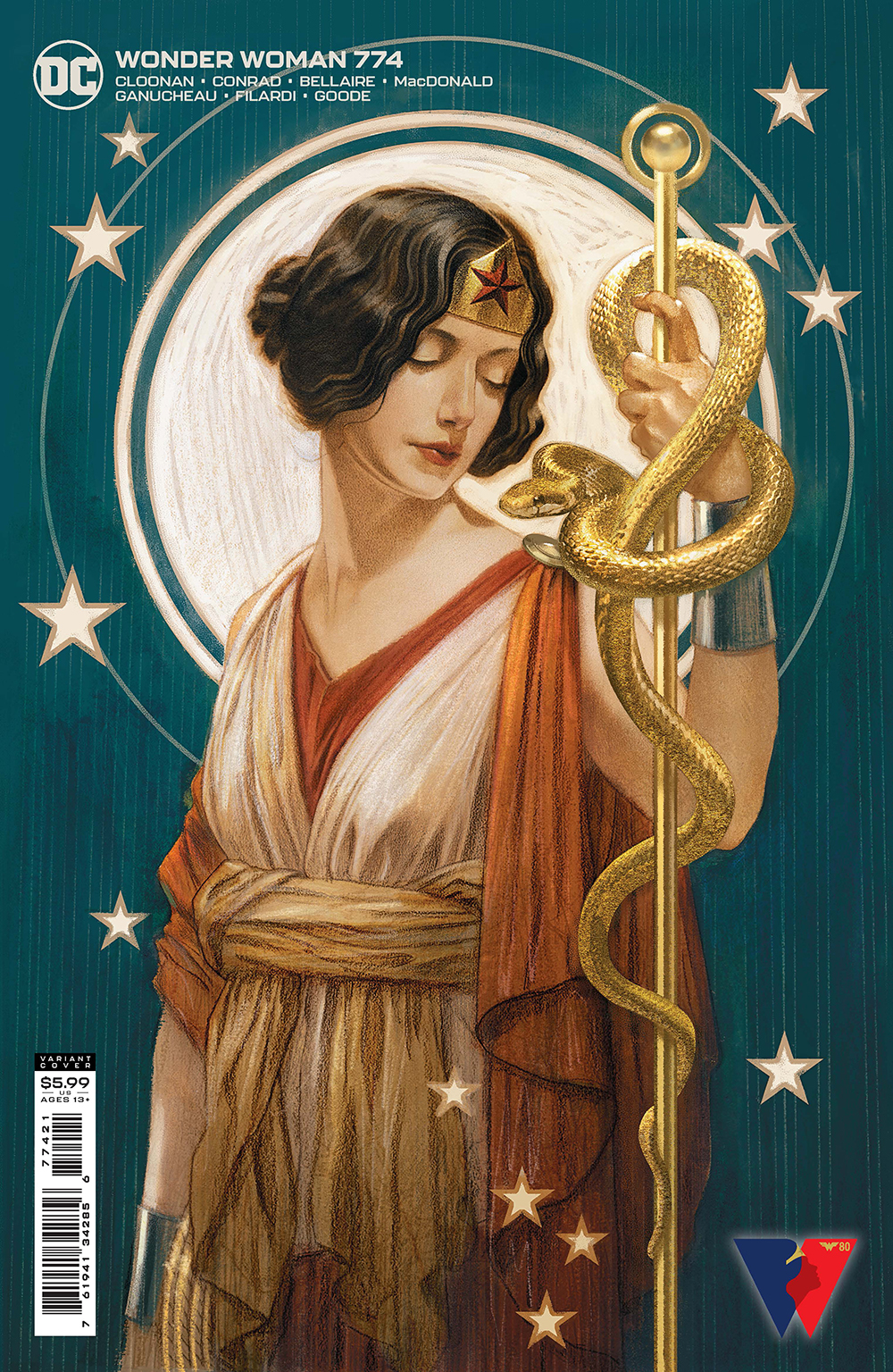 Wonder Woman #774 Cover B Joshua Middleton Card Stock Variant (2016)