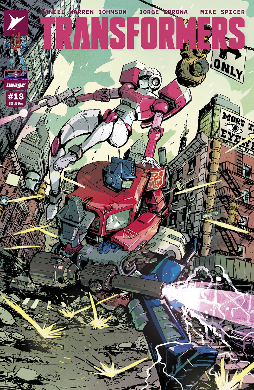 Transformers #18 Cover E 1 for 50 Incentive Oliver Ono Variant