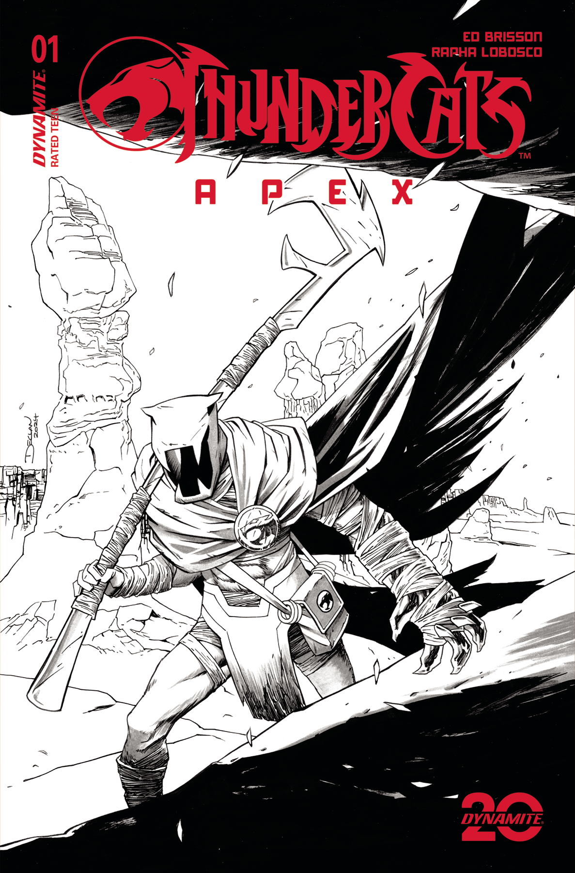 Thundercats Apex #1 Cover N 10 Copy Shalvey Line Art