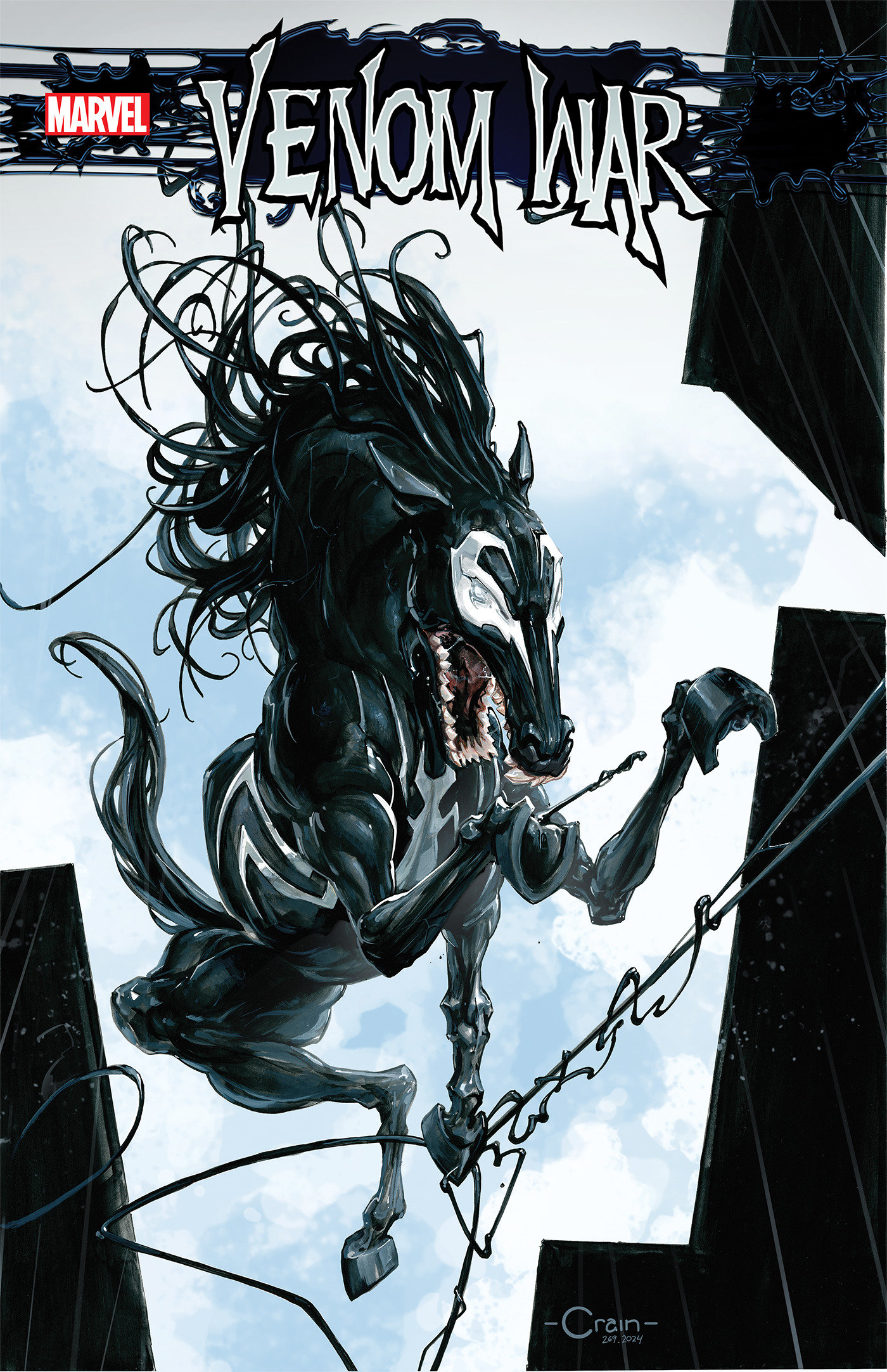 Venom War #5 Clayton Crain Venom Horse Variant (Venom War)