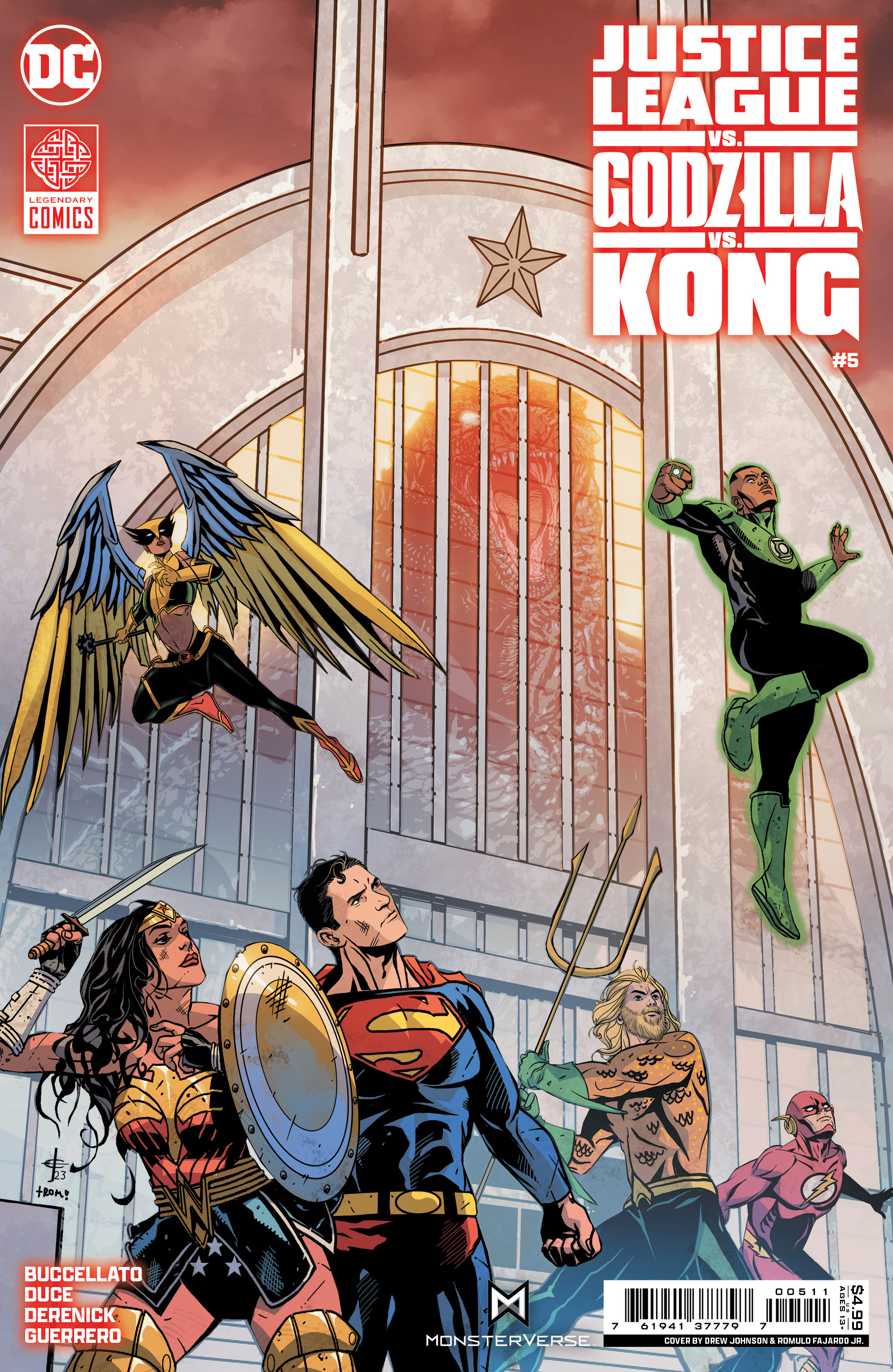 Justice League Vs Godzilla Vs Kong #5 Cover A Drew Johnson (Of 7)