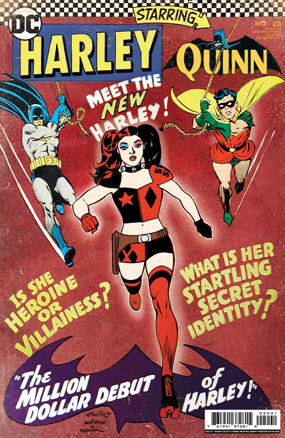Harley Quinn #20 Cover C Ryan Sook Homage Card Stock Variant (2021)