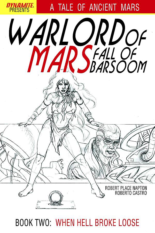 Warlord of Mars Fall of Barsoom #2 15 Copy Jusko Black & White Incentive