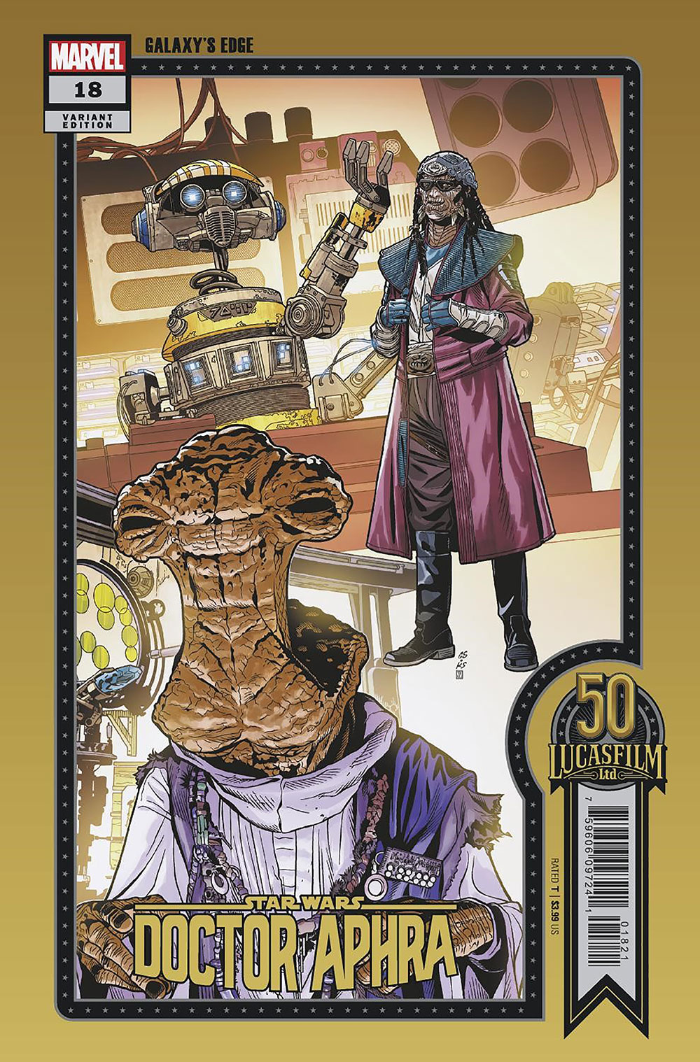 Star Wars: Doctor Aphra #18 Sprouse Lucasfilm 50th Variant (2020)
