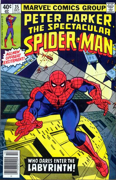 The Spectacular Spider-Man #35 [Newsstand](1976)-Very Fine (7.5 – 9)