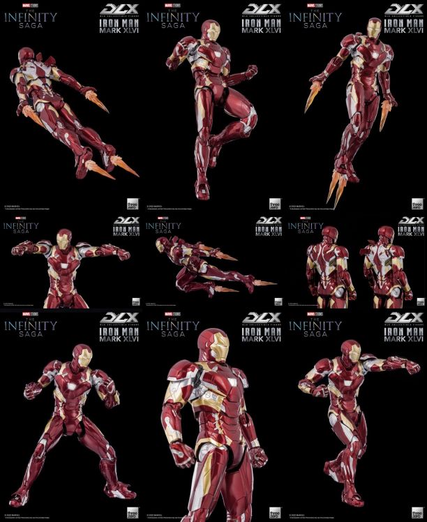 Infinity Saga Deluxe Iron Man Mark 46 1/12 Action Figure
