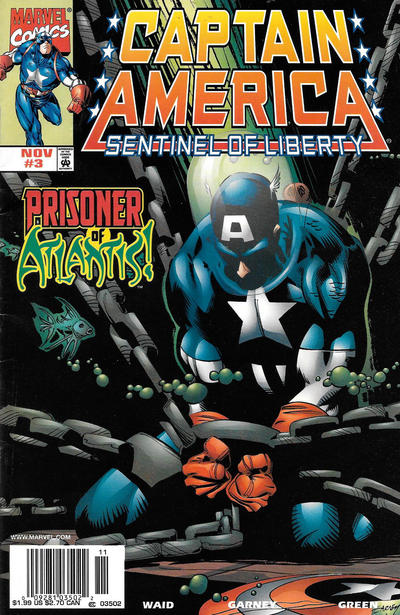 Captain America: Sentinel of Liberty #3 [Newsstand]-Very Good (3.5 – 5)