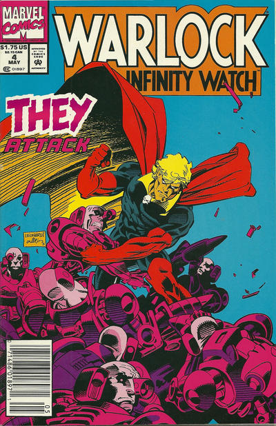 Warlock And The Infinity Watch #4 [Newsstand] - Vf-