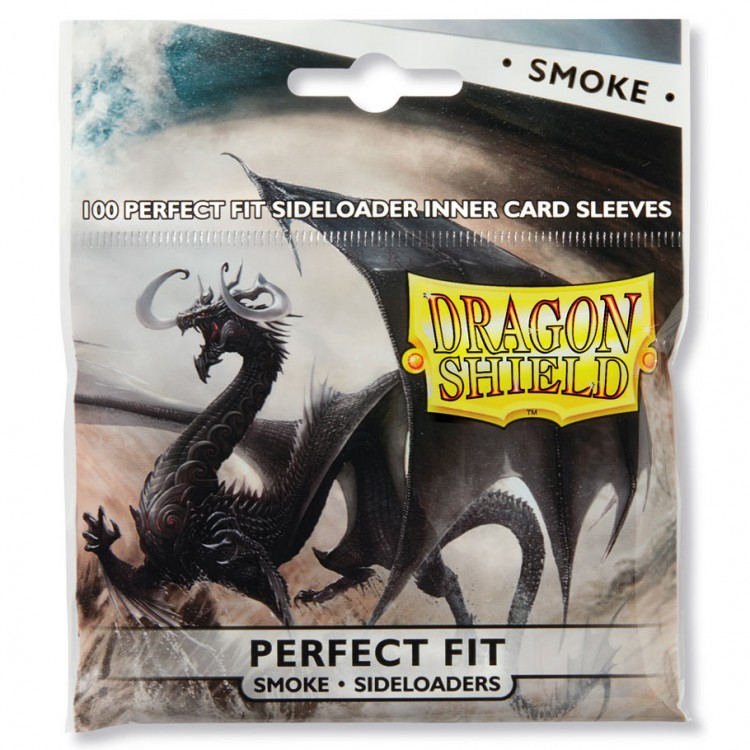 Dragon Shield Sleeves: Perfect Fit Smoke Side Load (pack of 100)