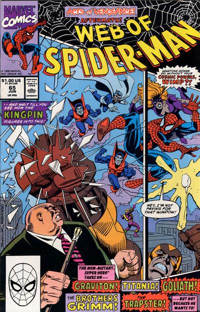 Web of Spider-Man #65 [Direct](1985)-Near Mint (9.2 - 9.8)