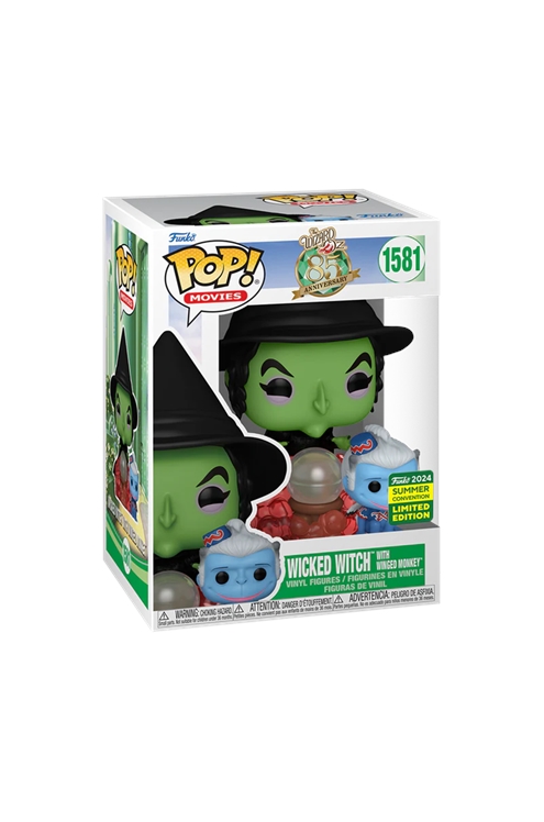 Pop! Wizard of Oz Wicked Witch With Winged Monkey Funko 2024 Summer Convention Limited Edition Vinyl