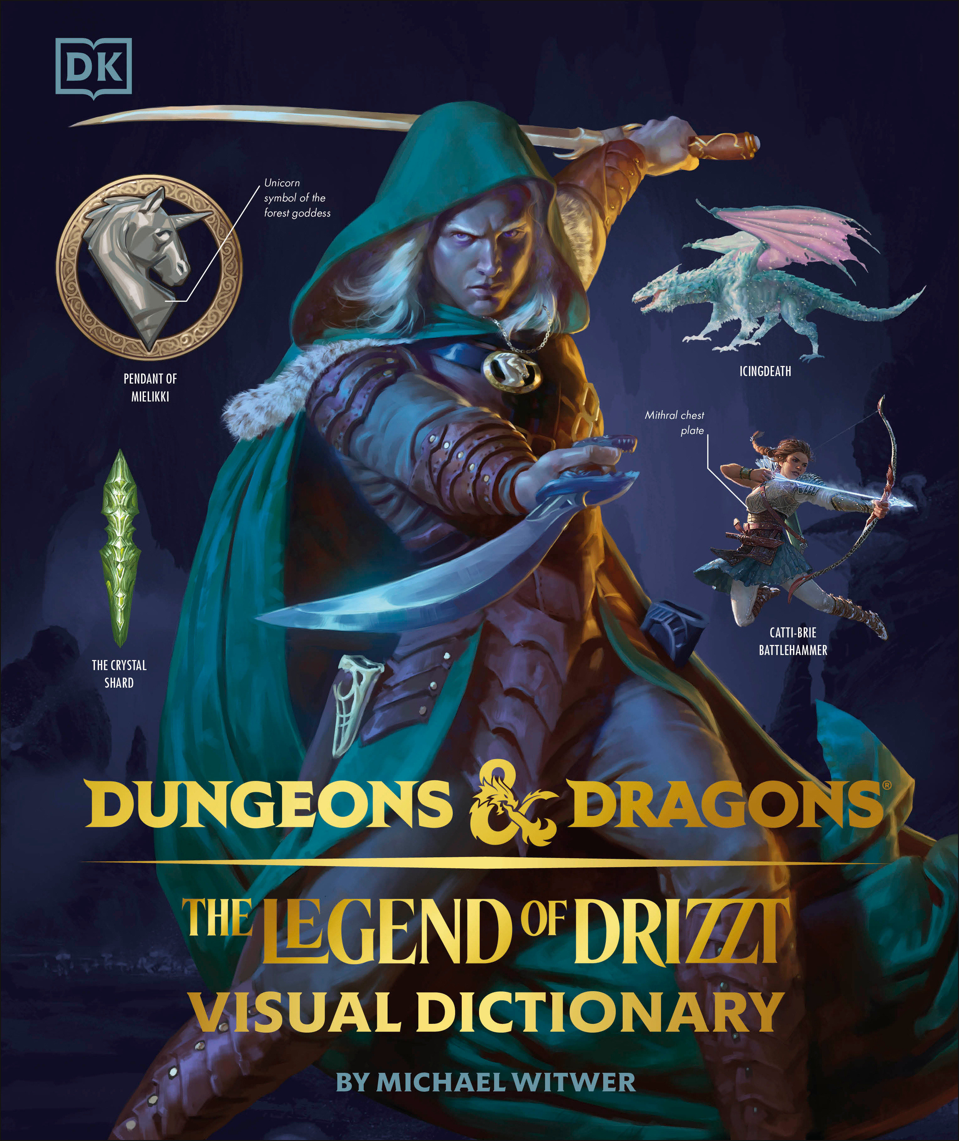 Dungeons And Dragons The Legend of Drizzt Visual Dictionary Hardcover Book