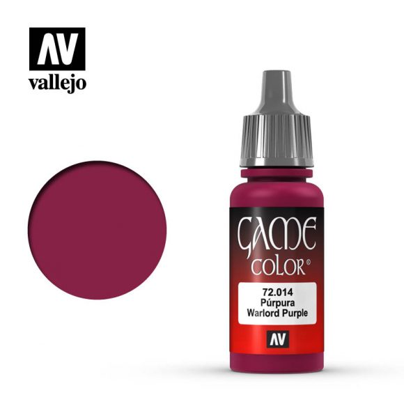 Vallejo Game Color Warlord Purple Paint, 17Ml