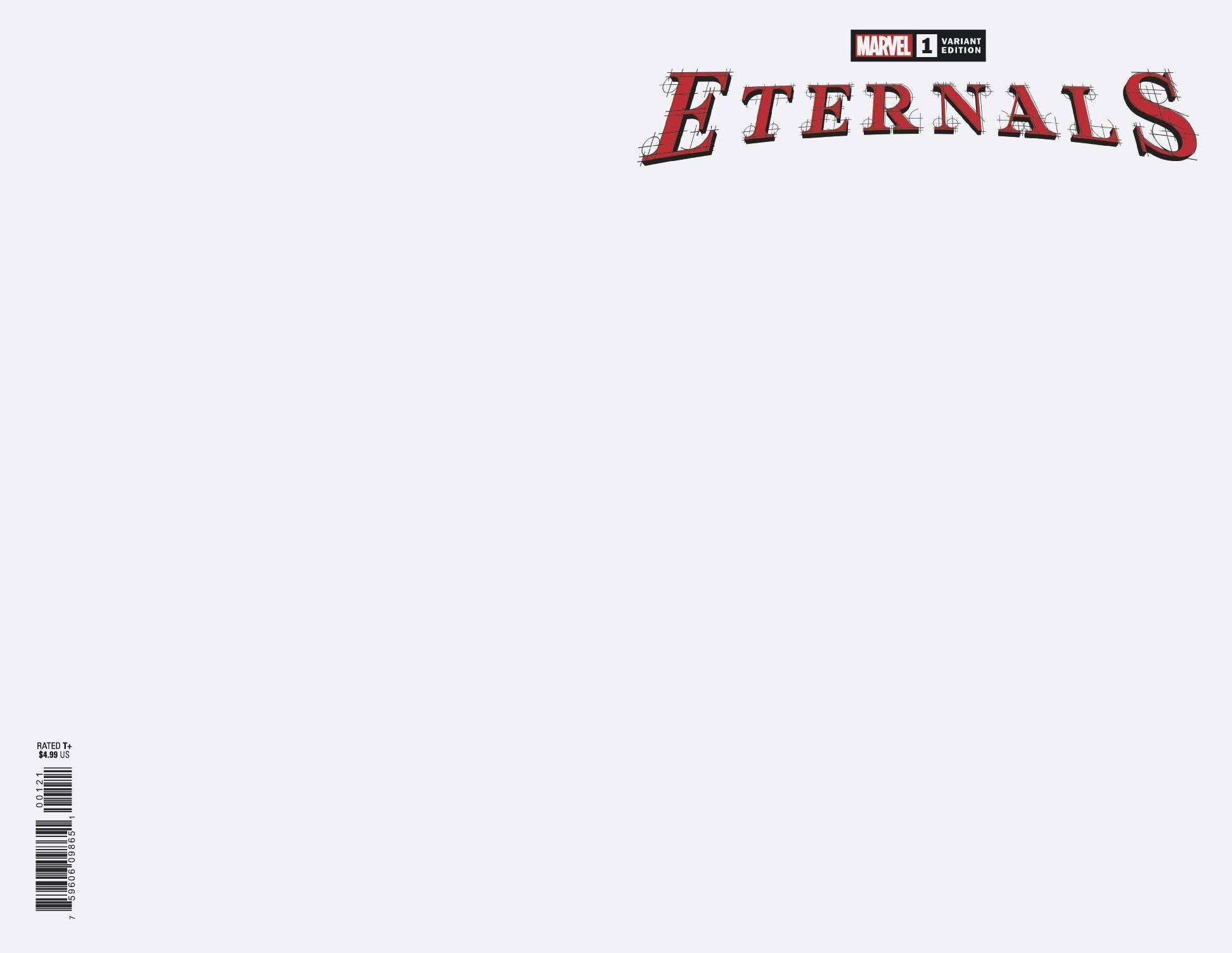 Eternals #1 Blank Variant (2021)