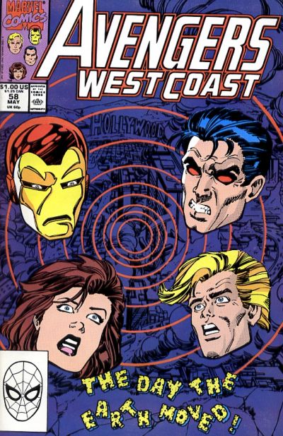 Avengers West Coast #58 [Direct]-Fine (5.5 – 7)