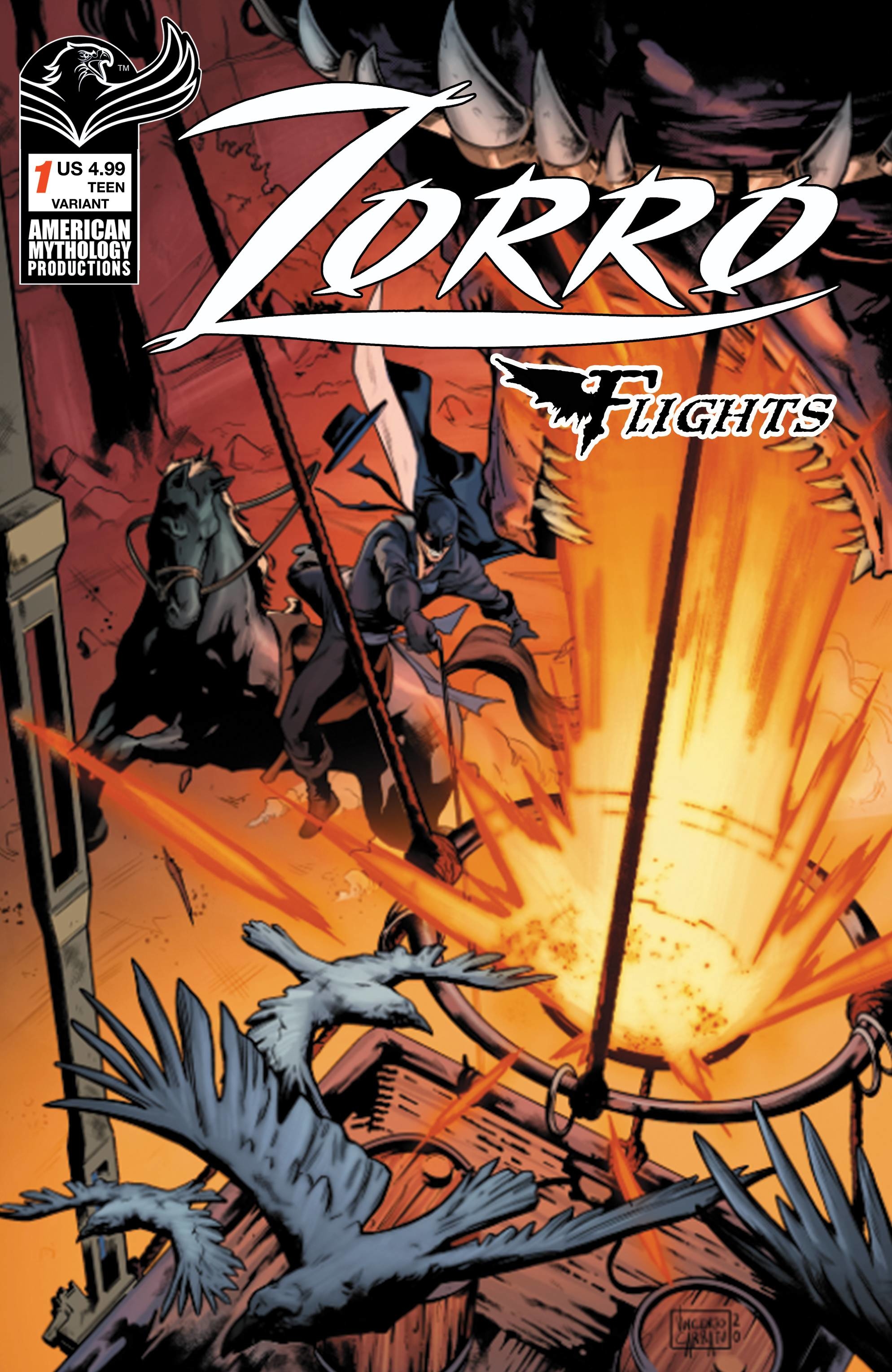 Zorro Flights #1 Cover B Carratu